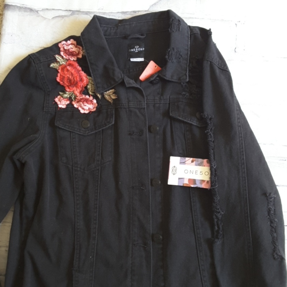Women's Distressed Denim Jacket